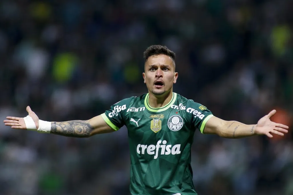 SÃO PAULO, SP (FOLHAPRESS) – 15 DE SETEMBRO: Artur do Palmeiras reage durante partida entre Palmeiras e Goiás pelo jogo de ida e volta ao Brasil, pelo Campeonato Brasileiro de 2023, no Allianz Parque, em 15 de setembro de 2023, em São Paulo. (Foto: Miguel Schincariol/Getty Images)
