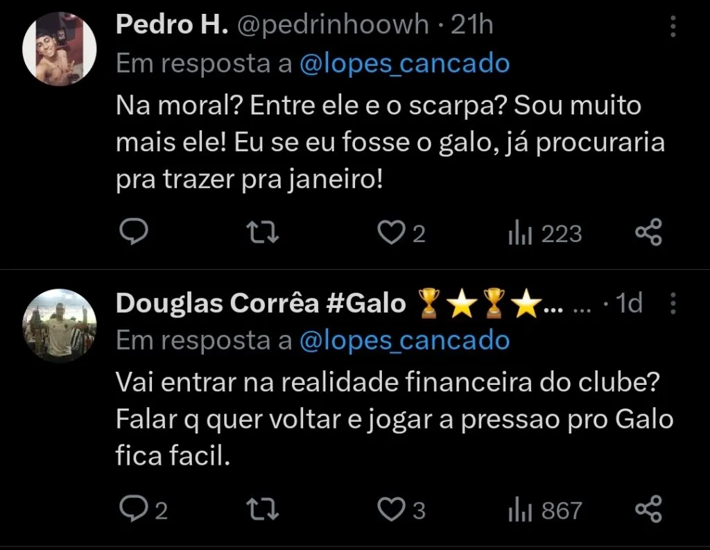Repercussão via Twitter