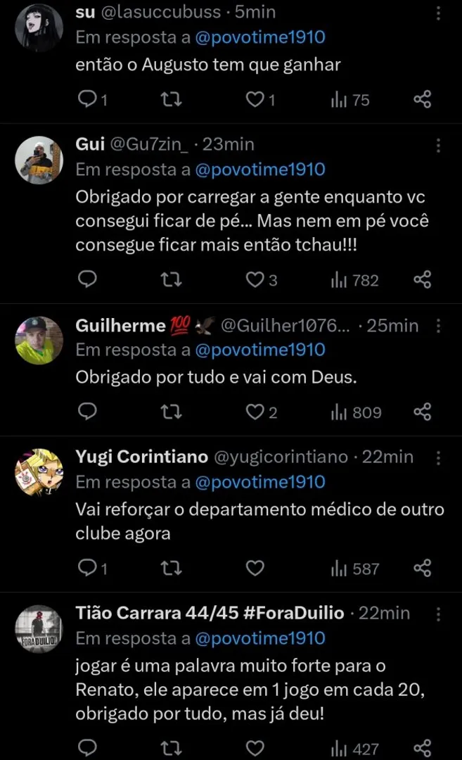 Repercussão via Twitter