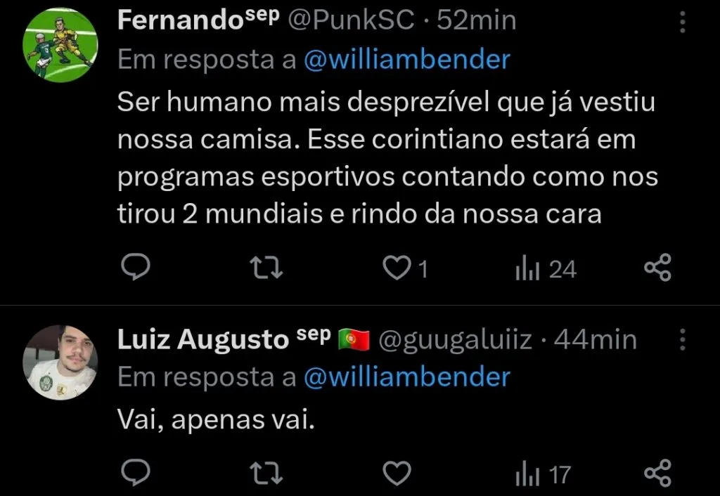Repercussão via Twitter