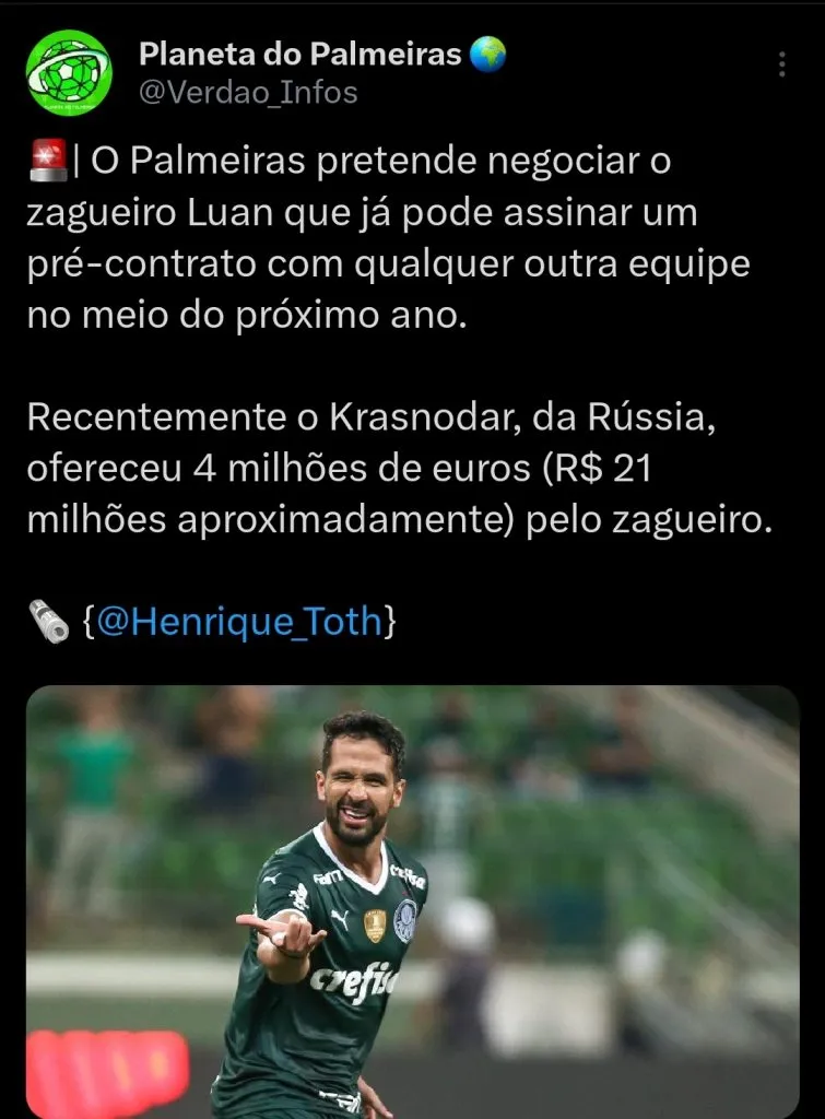 Repercussão via Twitter