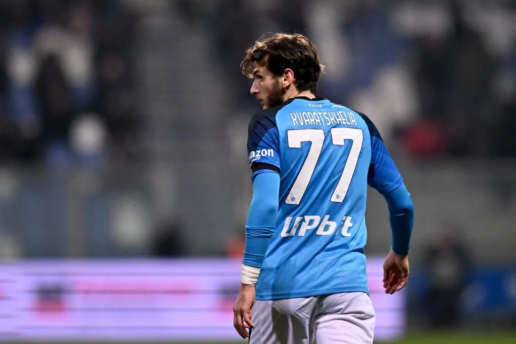 Khvicha Kvaratskhelia é alvo do Chelsea – (Photo by Alessandro Sabattini/Getty Images)