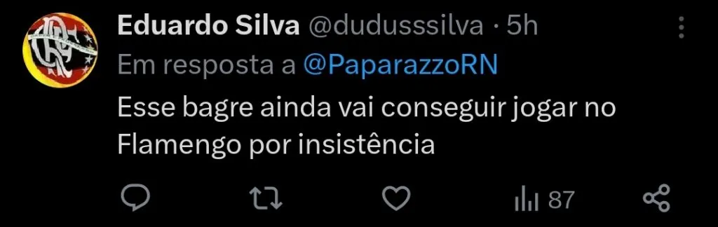 Repercussão via Twitter