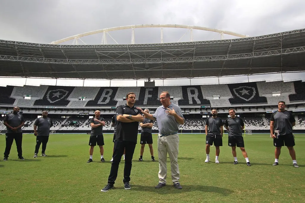 Mazzuco e John Textor | Foto: Vitor Silva/Botafogo.