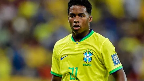Endrick: jovem entrou ao longo do 2º tempo contra a Argentina (Foto: Staff Images / CBF / Divulgação)