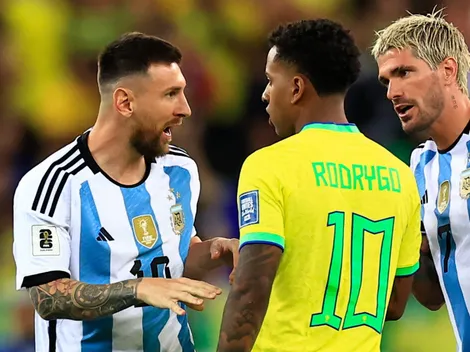 Messi não gosta da fala de Rodrygo e provoca o craque brasileiro