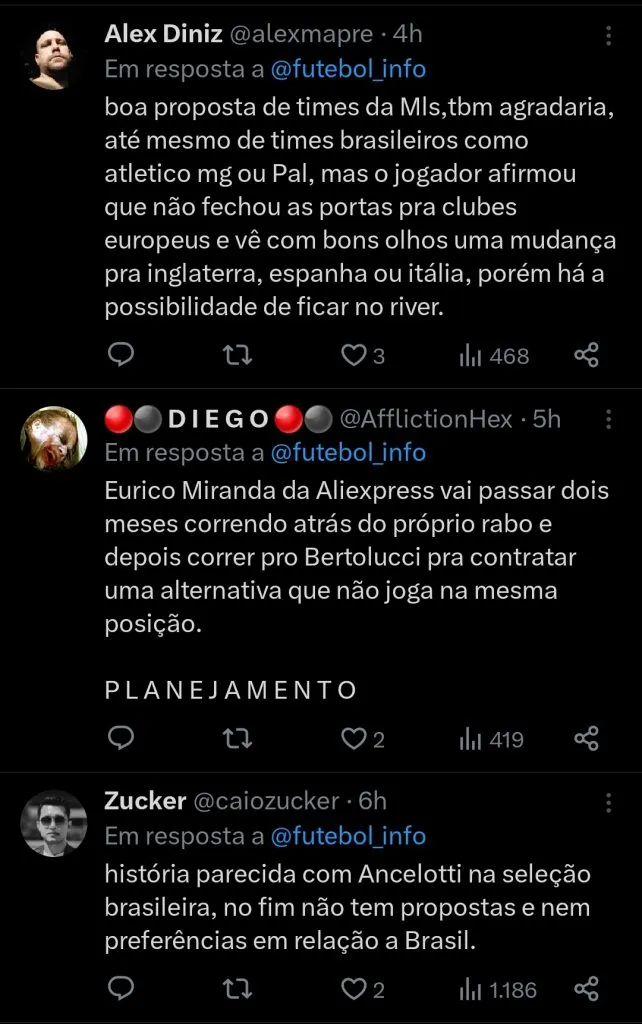 Repercussão via Twitter