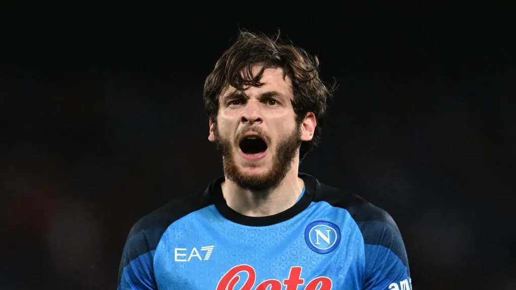 Transferência recorde! Newcastle já sabe quanto terá que pagar para ter Khvicha Kvaratskhelia; 3 gigantes também estão de olho (Photo by Francesco Pecoraro/Getty Images)