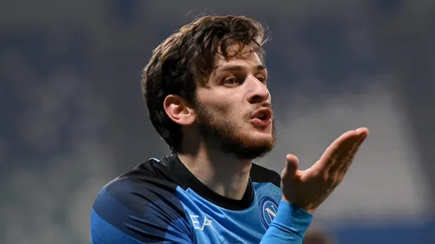Transferência recorde! Newcastle já sabe quanto terá que pagar para ter Khvicha Kvaratskhelia; 3 gigantes também estão de olho (Photo by Alessandro Sabattini/Getty Images)