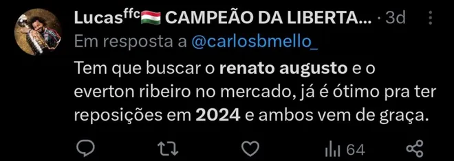 Repercussão via Twitter