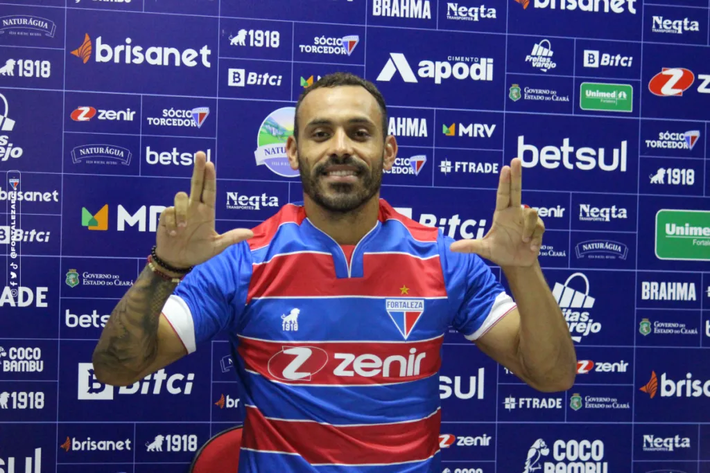 Moisés quando foi apresentado no Leão do Pici. Foto: Karim Georges / Fortaleza EC