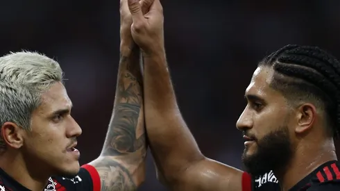 Pedro e Pablo no Flamengo. Foto: Wagner Meier/Getty Images
