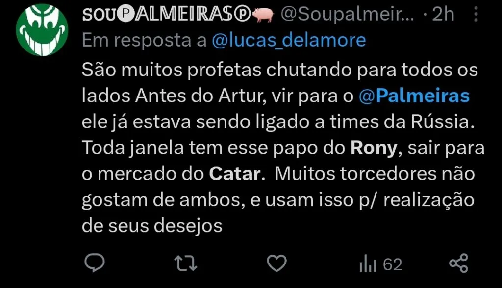 Repercussão via Twitter