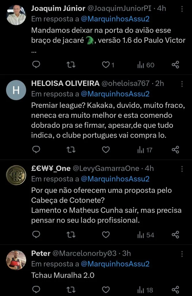Repercussão via Twitter