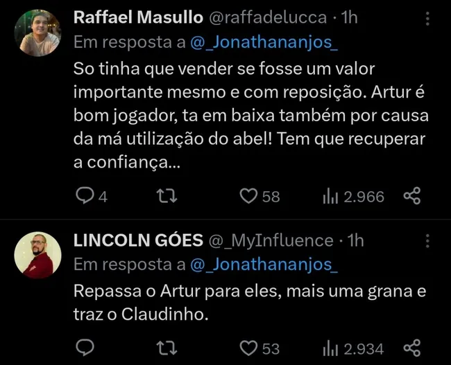 Repercussão via Twitter
