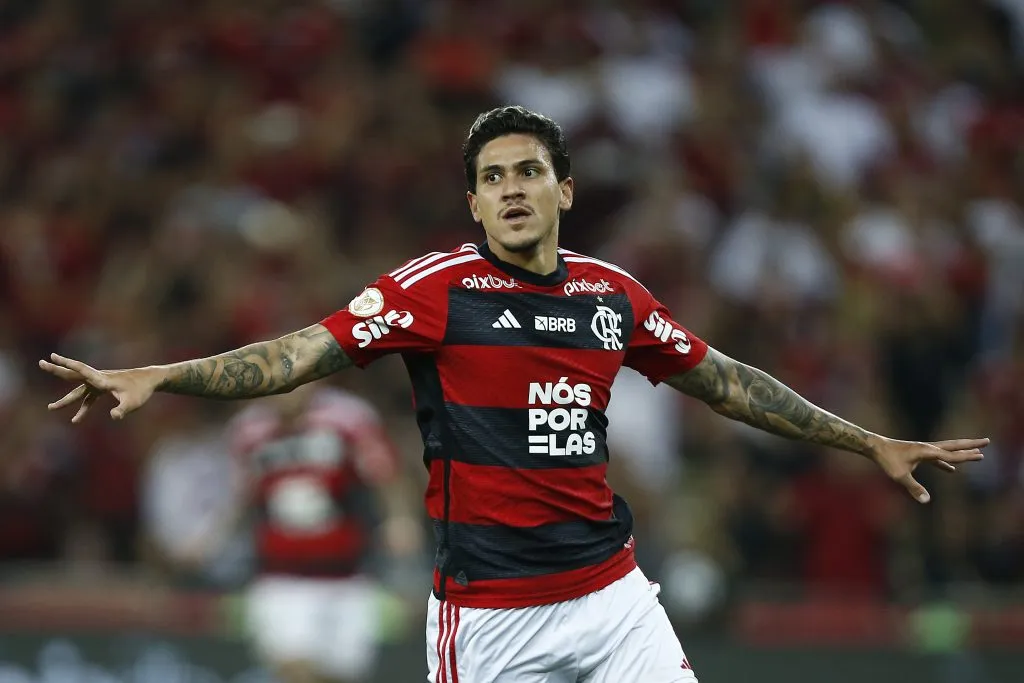 Pedro em ação pelo Flamengo. (Photo by Wagner Meier/Getty Images)