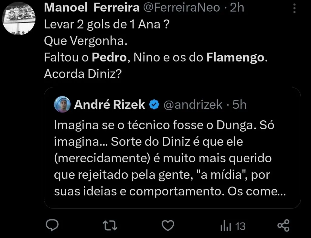 Repercussão via Twitter