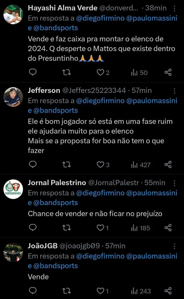 Repercussão via Twitter