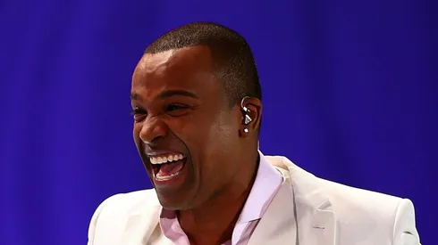 Alexandre Pires em apresentação ao vivo. Foto: Clive Mason/Getty Images