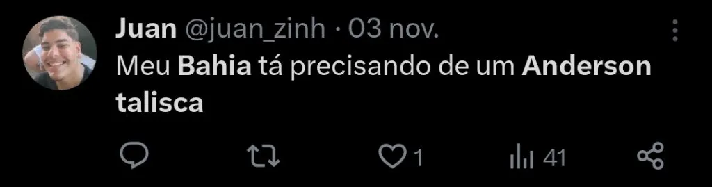 Repercussão via Twitter