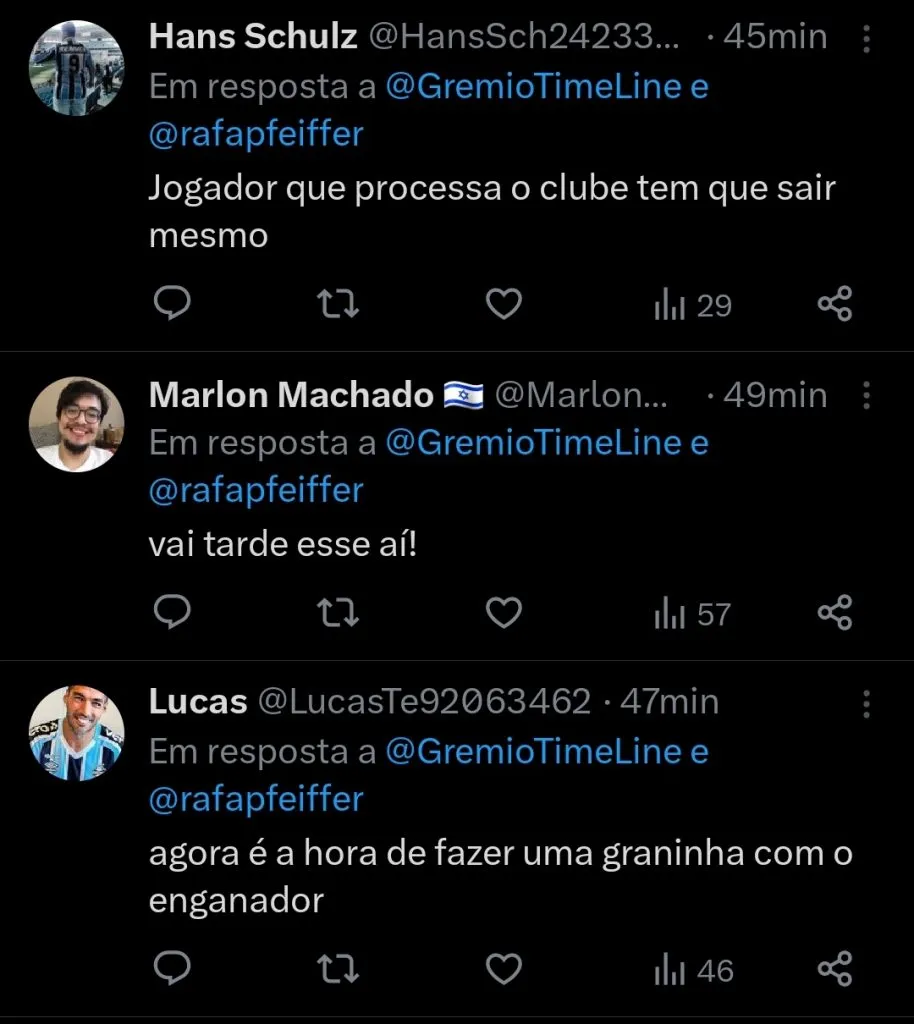 Repercussão via Twitter