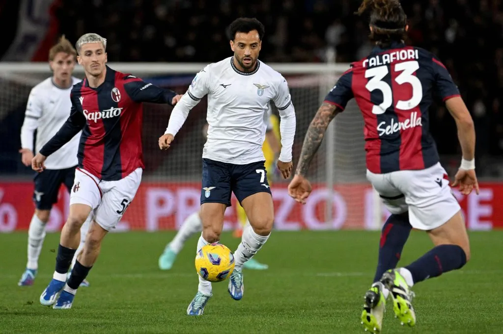 Felipe Anderson tem contrato com a Lazio até julho. (Photo by Marco Rosi - SS Lazio/Getty Images)