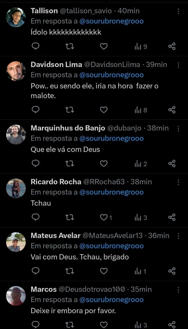 Repercussão via Twitter