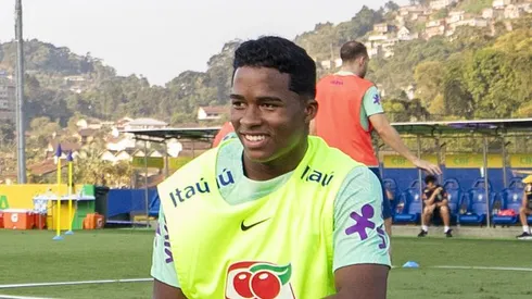 Endrick na Seleção Brasileira. Foto: Flickr Oficial CBF/Joilson Marconne