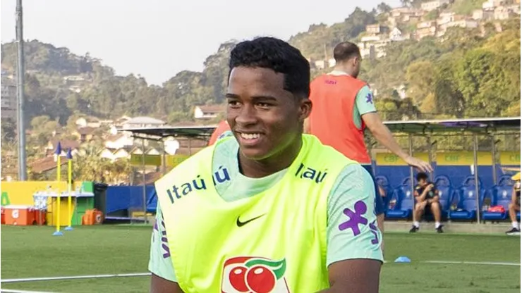 Endrick na Seleção Brasileira. Foto: Flickr Oficial CBF/Joilson Marconne