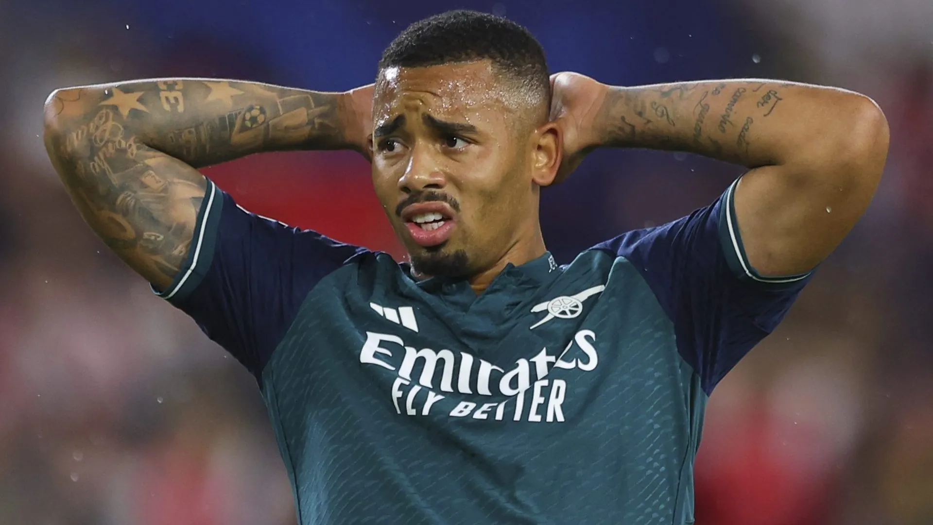 Gabriel Jesus ainda está lesionado. Foto: Fran Santiago/Getty Images