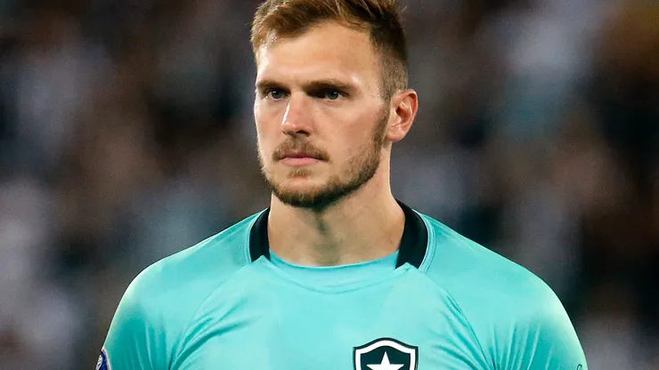 Lucas Perri: goleiro caiu de produção no Botafogo (Foto: Vitor Silva/Botafogo/Divulgação)