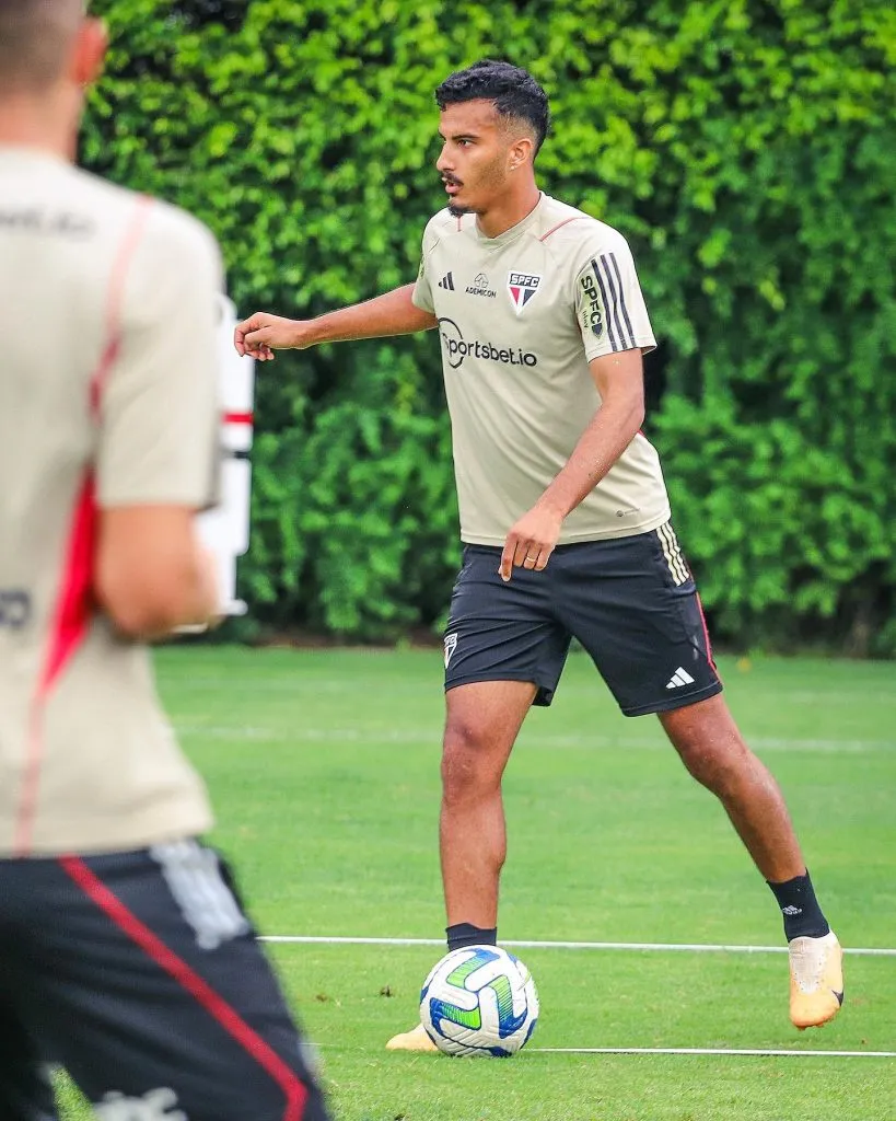 Walce no treino do São Paulo no CT da Barra Funda | Foto: Divulgação/Twitter São Paulo FC