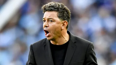 Gallardo em ação pelo River. (Photo by Marcelo Endelli/Getty Images)