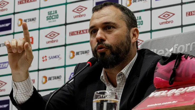 Mário Bittencourt: presidente quer qualificar elenco do Flu (FOTO: LUCAS MERÇON/FLUMINENSE F.C./DIVULGAÇÃO)