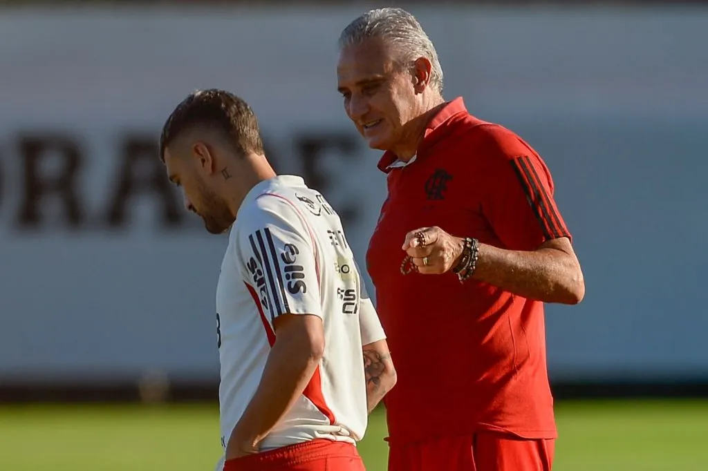 Camisa de treino não foi revelada. Foto: Marcelo Cortes/Flamengo