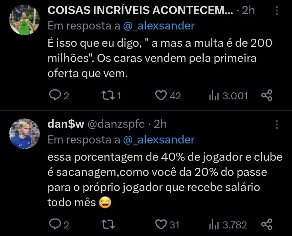 Repercussão via Twitter