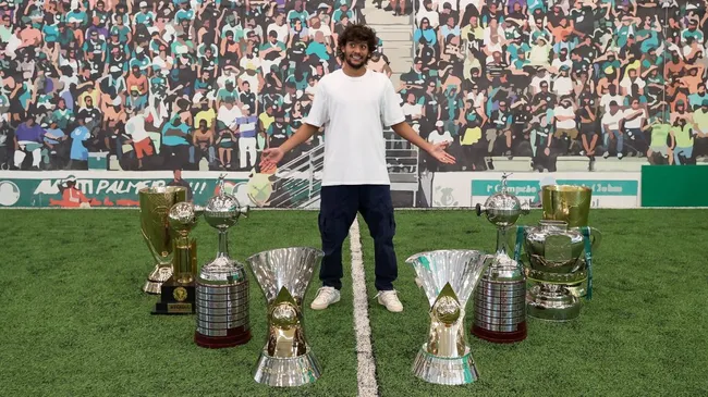 Scarpa na despedida do Palmeiras. Foto: Flickr Oficial SE Palmeiras/Cesar Greco