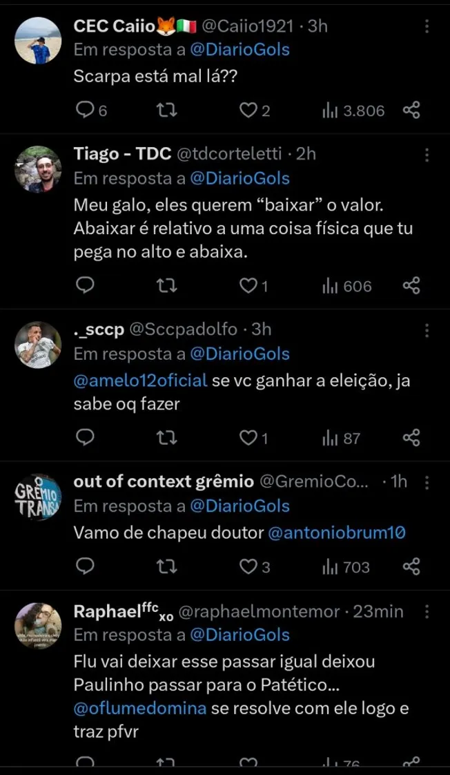Repercussão via Twitter