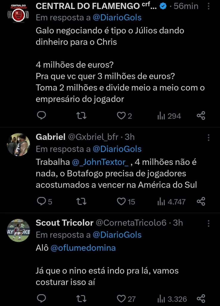 Repercussão via Twitter