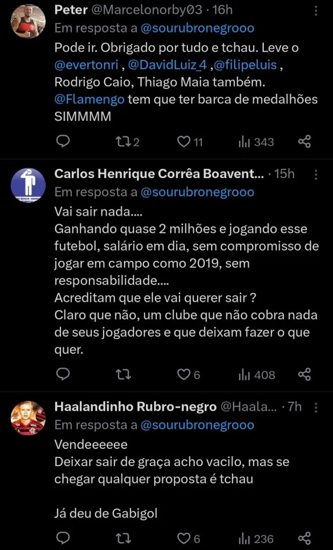 Repercussão via Twitter