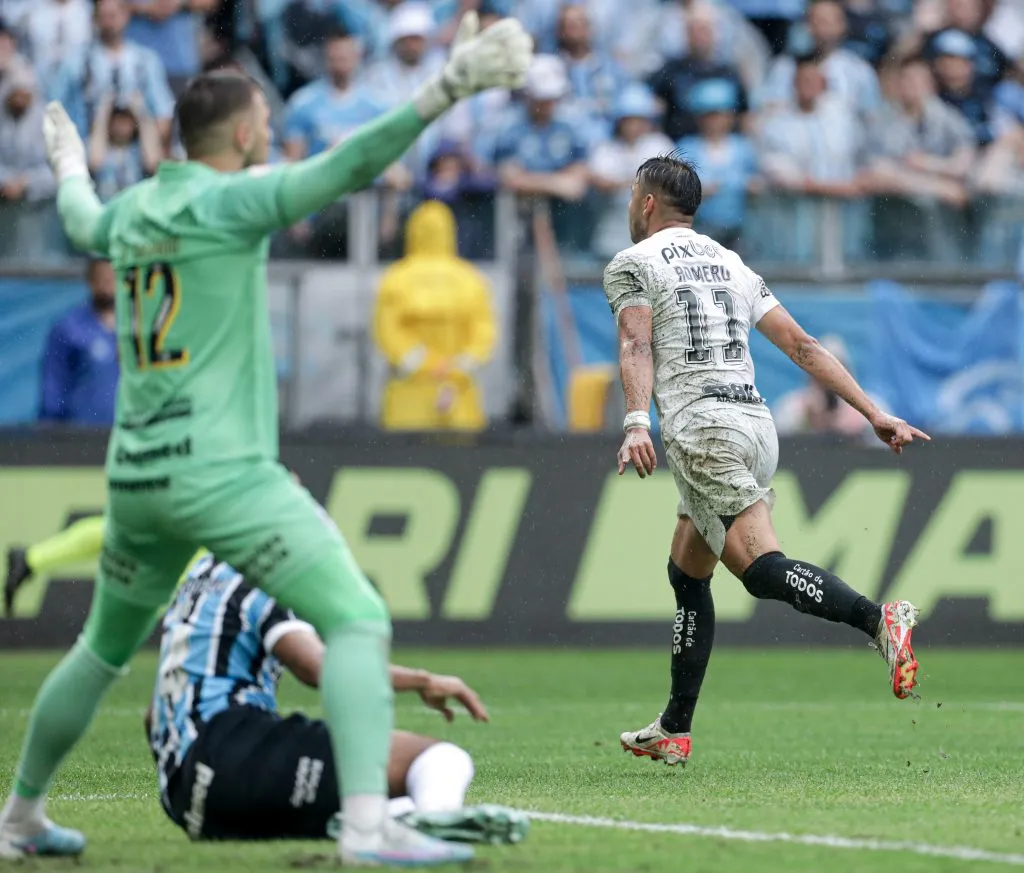 Romero marca para o Corinthians. Foto: Rodrigo Coca/Ag. Corinthians