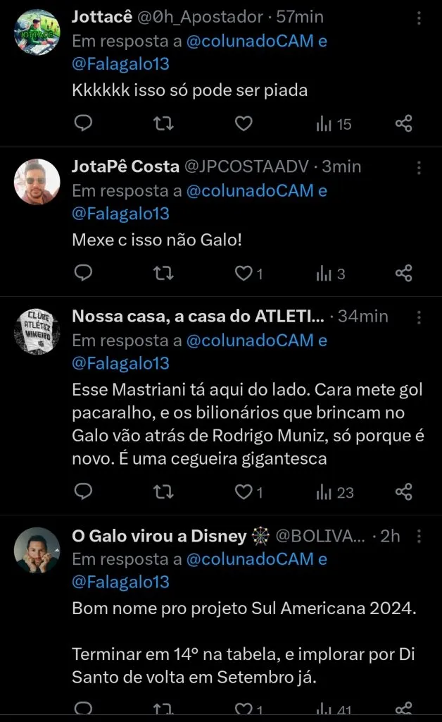 Repercussão via Twitter