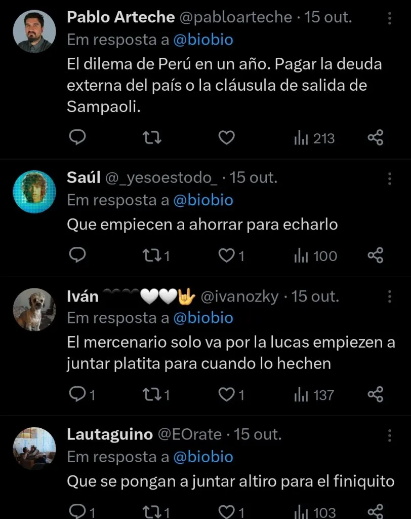 Repercussão via Twitter