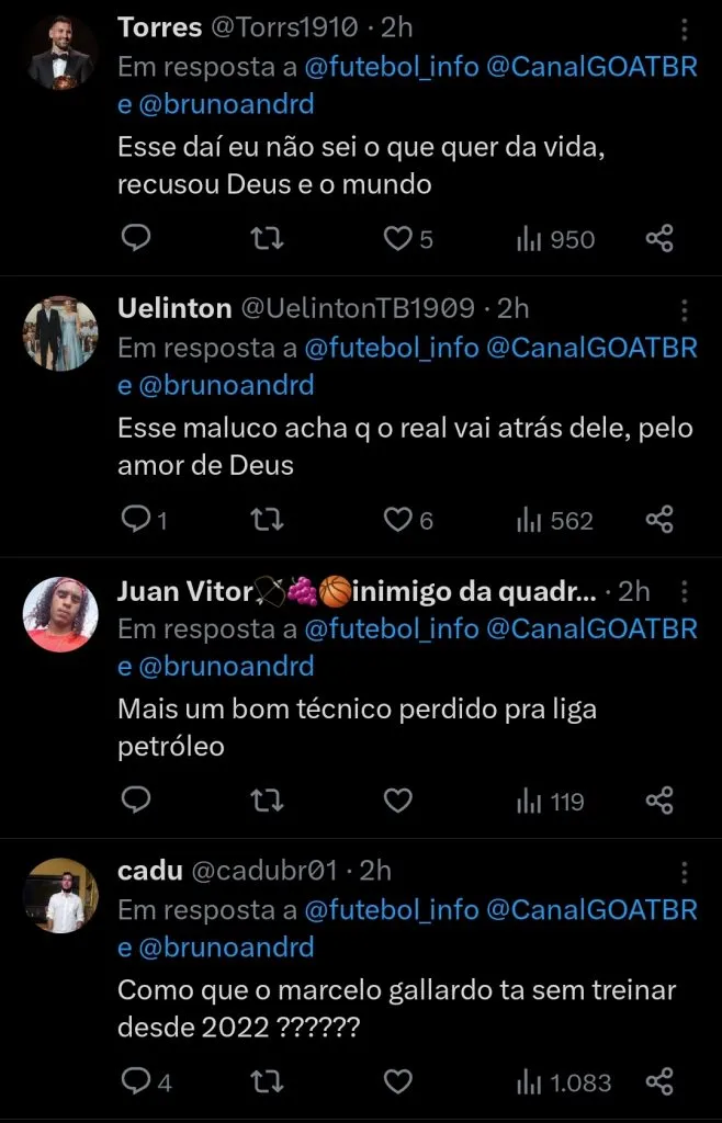 Repercussão via Twitter