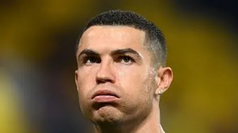 Cristiano Ronaldo fica irritado . Foto: Justin Setterfield/Getty Images