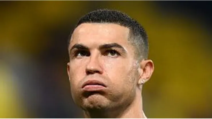 Cristiano Ronaldo fica irritado . Foto: Justin Setterfield/Getty Images