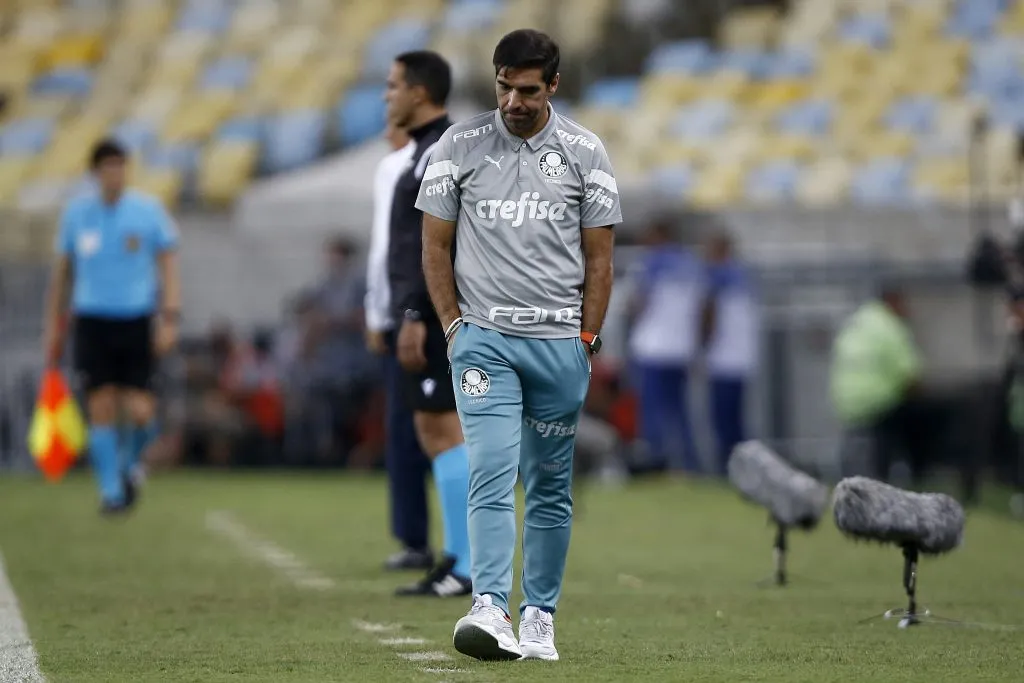 Abel Ferreira durante Palmeiras x Flamengo. (Photo by Wagner Meier/Getty Images)