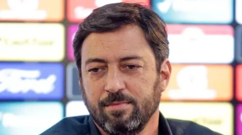 Duílio em entrevista no Corinthians. Foto: Rodrigo coca/Ag. Corinthians