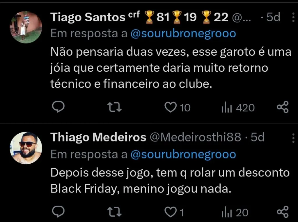 Repercussão via Twitter