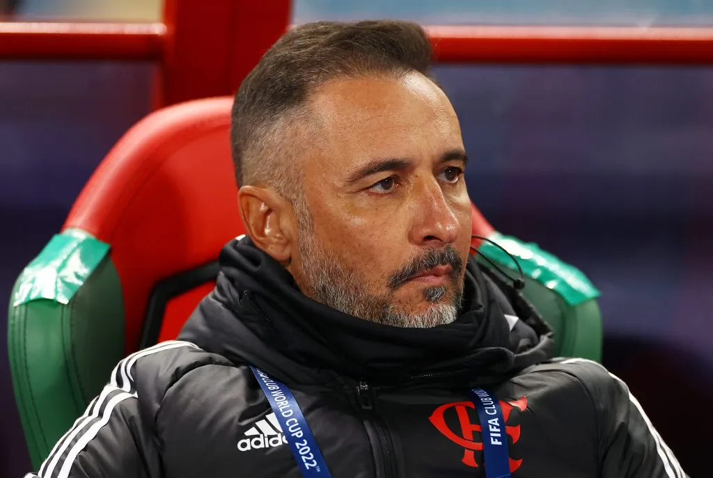 Vitor Pereira em sua passagem pelo Flamengo. (Photo by Michael Steele/Getty Images)